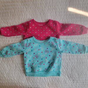 Garanimals Bundle Baby Girl Sweatshirts Size 6-9 Month